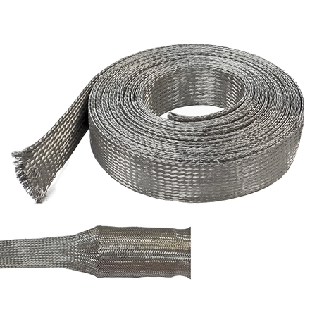 ELECTRIDUCT Tinned Copper Metal Braided Sleeving BS-MET-100-10